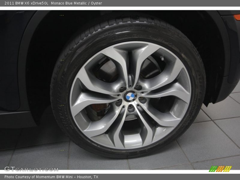 Monaco Blue Metallic / Oyster 2011 BMW X6 xDrive50i