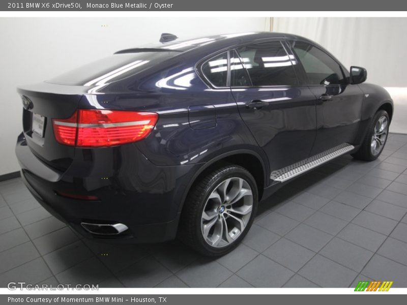 Monaco Blue Metallic / Oyster 2011 BMW X6 xDrive50i