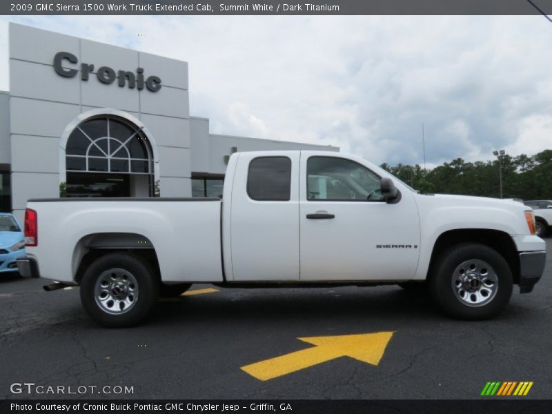 Summit White / Dark Titanium 2009 GMC Sierra 1500 Work Truck Extended Cab