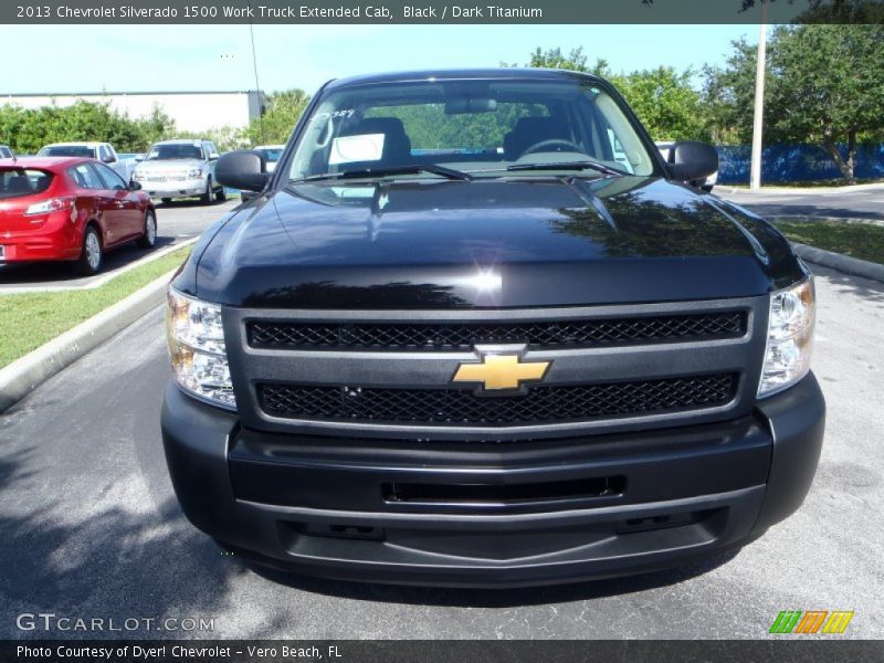 Black / Dark Titanium 2013 Chevrolet Silverado 1500 Work Truck Extended Cab