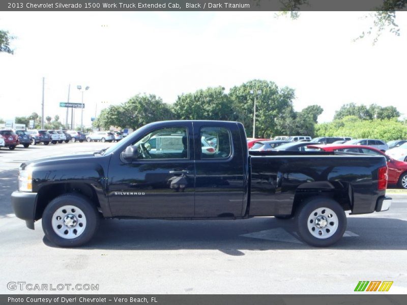 Black / Dark Titanium 2013 Chevrolet Silverado 1500 Work Truck Extended Cab