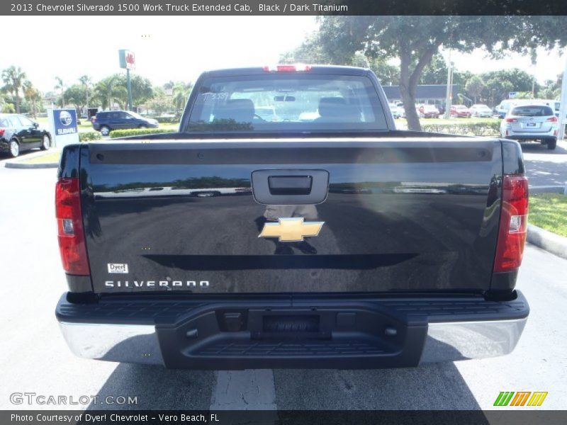 Black / Dark Titanium 2013 Chevrolet Silverado 1500 Work Truck Extended Cab