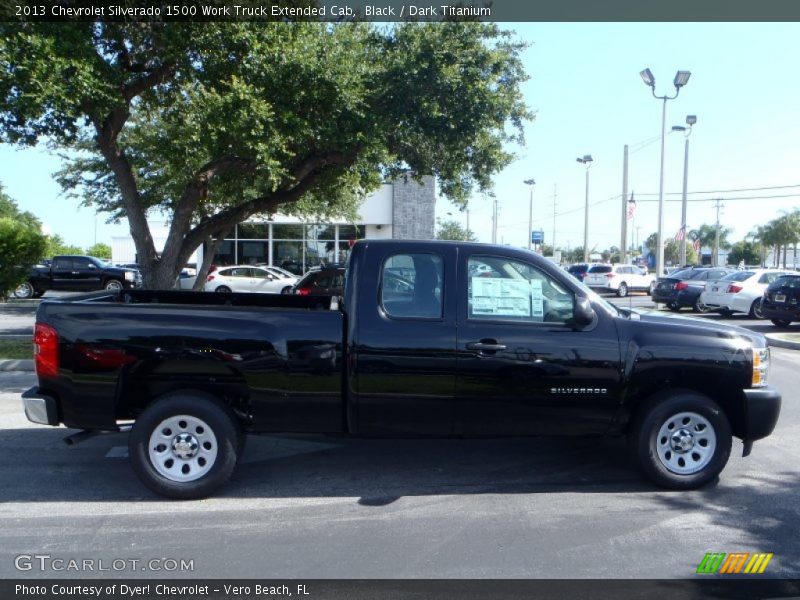 Black / Dark Titanium 2013 Chevrolet Silverado 1500 Work Truck Extended Cab