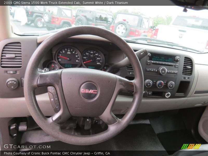 Summit White / Dark Titanium 2009 GMC Sierra 1500 Work Truck Extended Cab