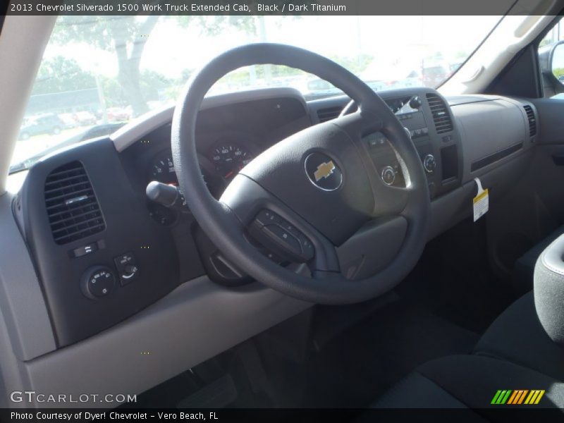 Black / Dark Titanium 2013 Chevrolet Silverado 1500 Work Truck Extended Cab