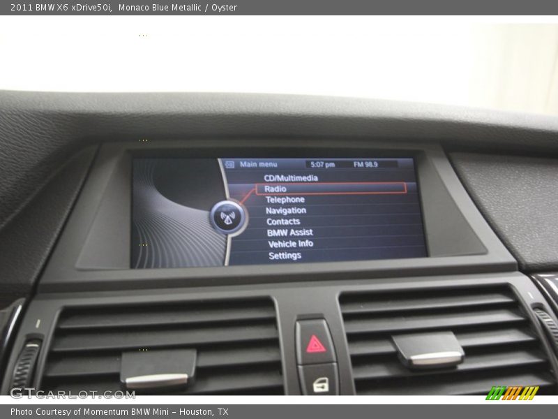 Monaco Blue Metallic / Oyster 2011 BMW X6 xDrive50i
