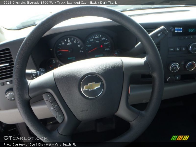 Black / Dark Titanium 2013 Chevrolet Silverado 1500 Work Truck Extended Cab