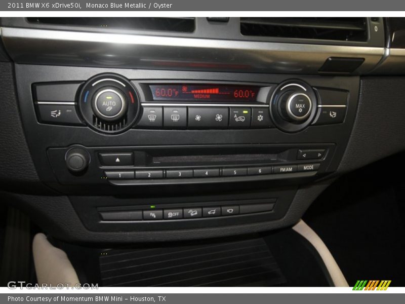 Monaco Blue Metallic / Oyster 2011 BMW X6 xDrive50i