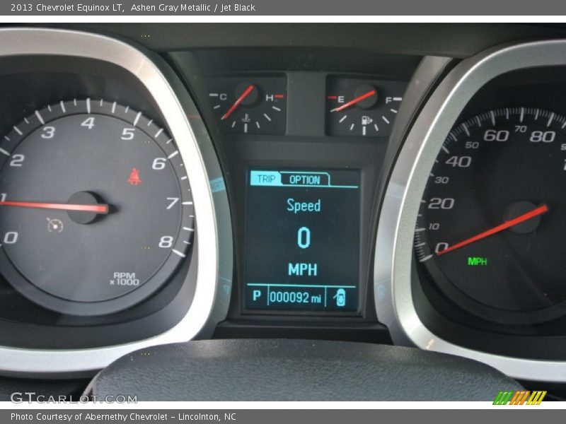 Ashen Gray Metallic / Jet Black 2013 Chevrolet Equinox LT
