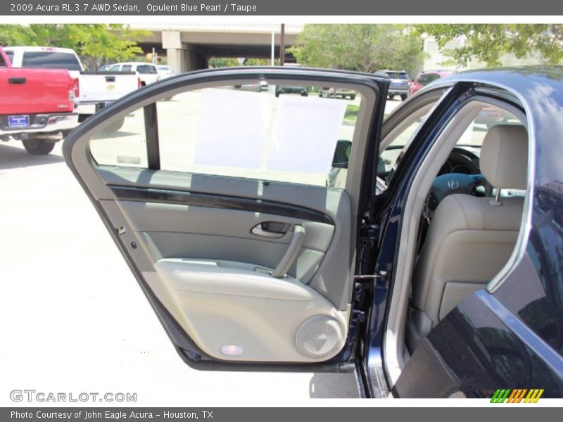 Opulent Blue Pearl / Taupe 2009 Acura RL 3.7 AWD Sedan