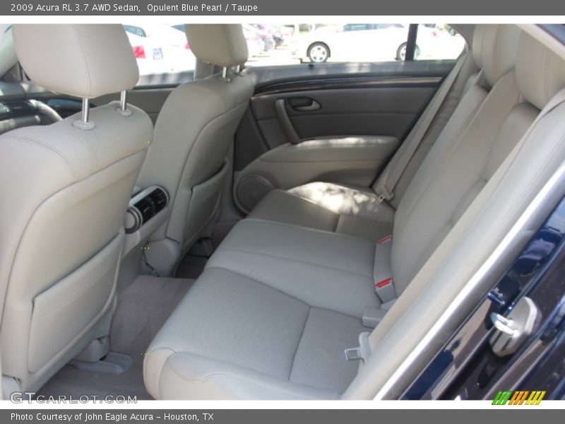 Opulent Blue Pearl / Taupe 2009 Acura RL 3.7 AWD Sedan