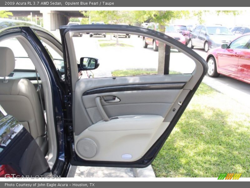 Opulent Blue Pearl / Taupe 2009 Acura RL 3.7 AWD Sedan