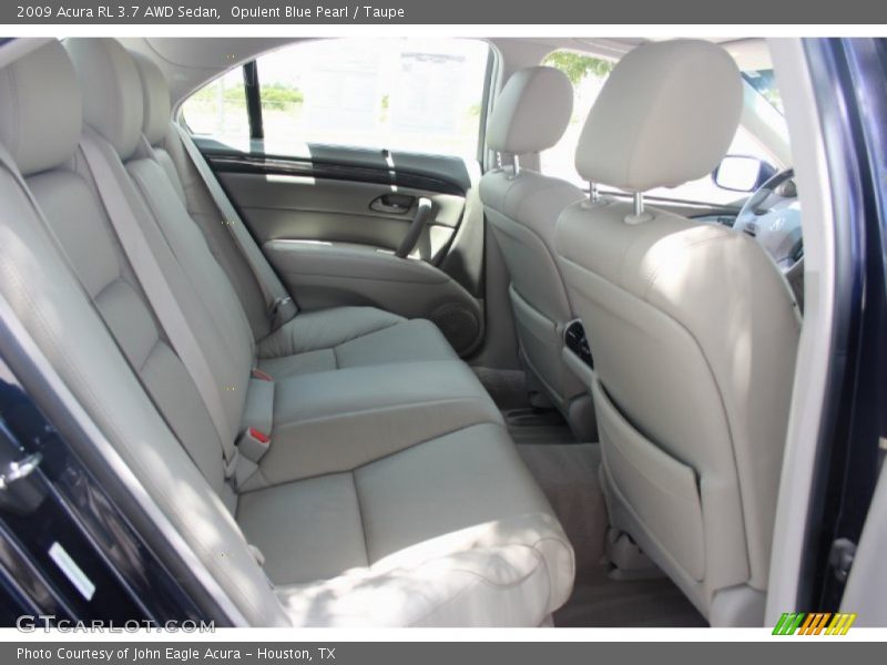 Opulent Blue Pearl / Taupe 2009 Acura RL 3.7 AWD Sedan