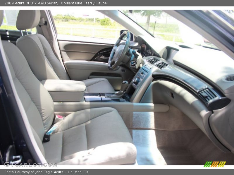 Opulent Blue Pearl / Taupe 2009 Acura RL 3.7 AWD Sedan