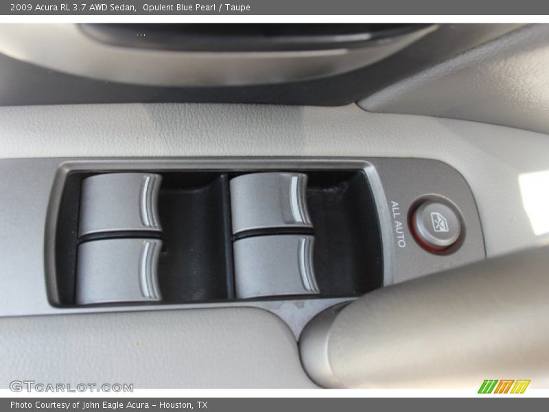 Opulent Blue Pearl / Taupe 2009 Acura RL 3.7 AWD Sedan