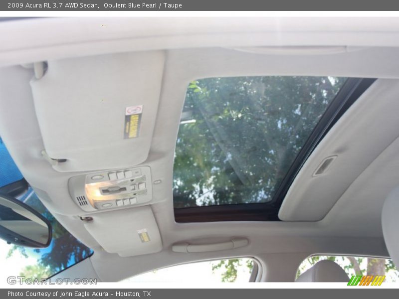 Opulent Blue Pearl / Taupe 2009 Acura RL 3.7 AWD Sedan