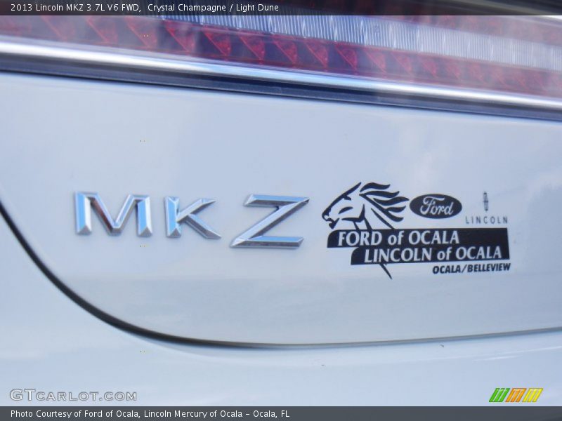 Crystal Champagne / Light Dune 2013 Lincoln MKZ 3.7L V6 FWD