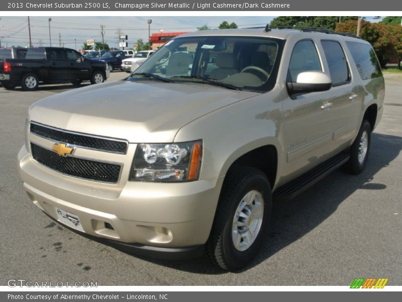 Champagne Silver Metallic / Light Cashmere/Dark Cashmere 2013 Chevrolet Suburban 2500 LS