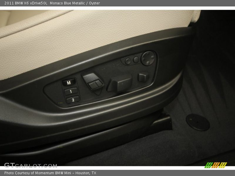 Monaco Blue Metallic / Oyster 2011 BMW X6 xDrive50i