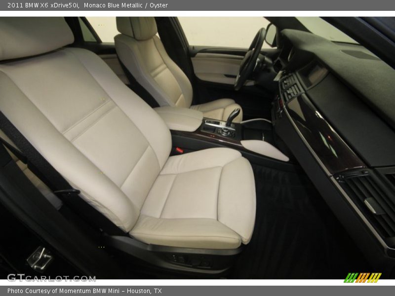 Monaco Blue Metallic / Oyster 2011 BMW X6 xDrive50i