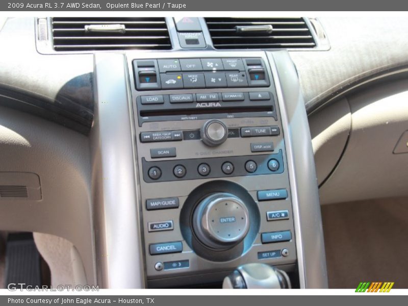 Opulent Blue Pearl / Taupe 2009 Acura RL 3.7 AWD Sedan