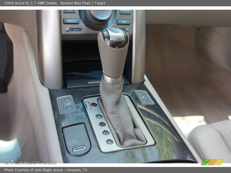 Opulent Blue Pearl / Taupe 2009 Acura RL 3.7 AWD Sedan