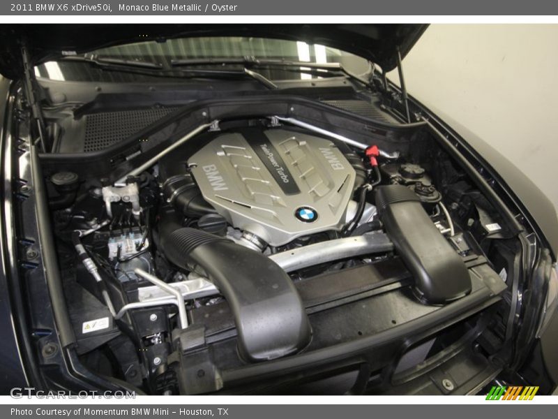 Monaco Blue Metallic / Oyster 2011 BMW X6 xDrive50i