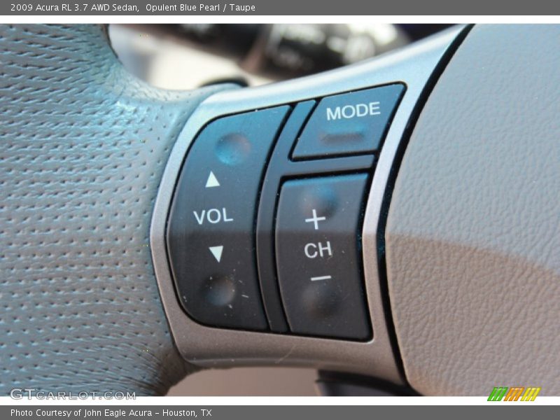 Opulent Blue Pearl / Taupe 2009 Acura RL 3.7 AWD Sedan