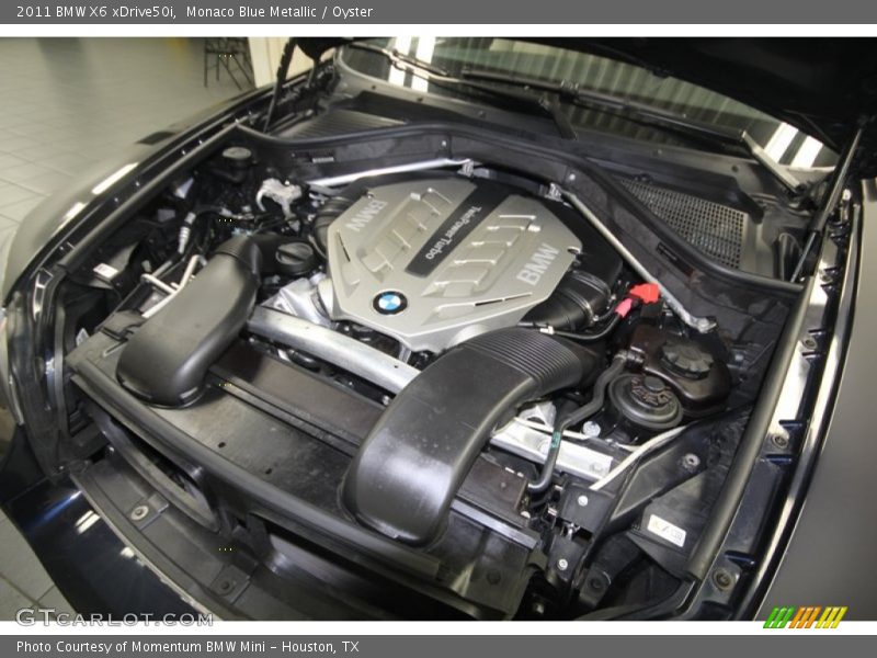 Monaco Blue Metallic / Oyster 2011 BMW X6 xDrive50i