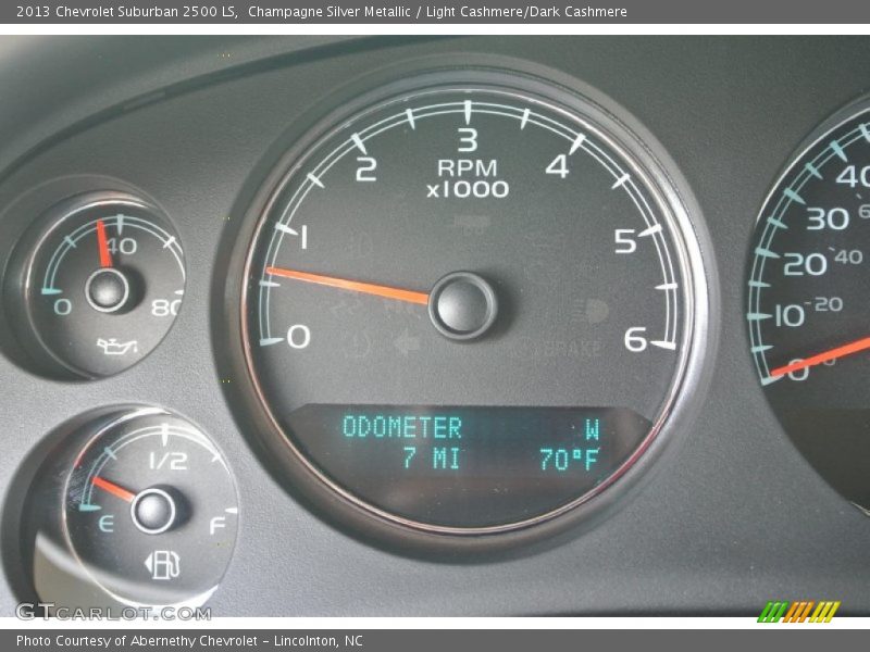Champagne Silver Metallic / Light Cashmere/Dark Cashmere 2013 Chevrolet Suburban 2500 LS