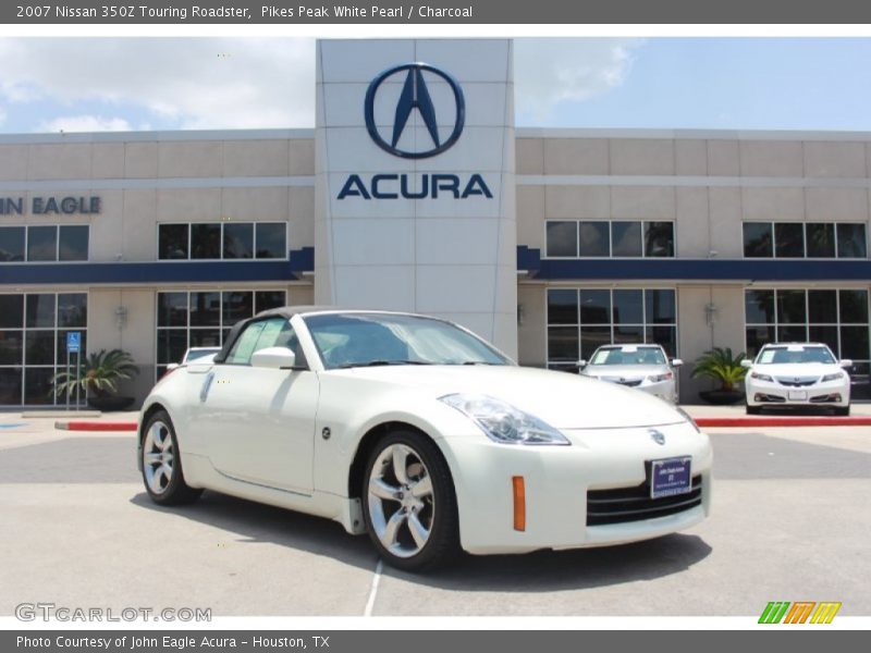 Pikes Peak White Pearl / Charcoal 2007 Nissan 350Z Touring Roadster