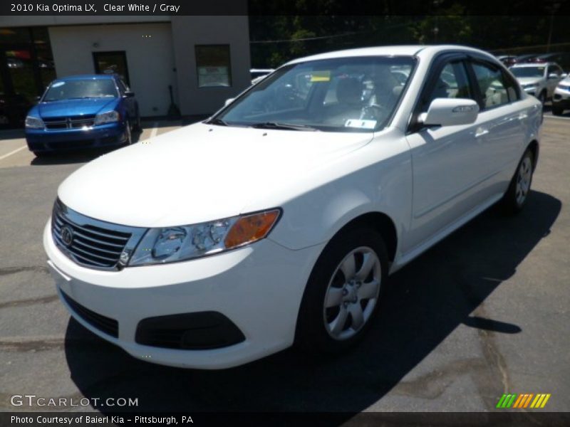 Clear White / Gray 2010 Kia Optima LX