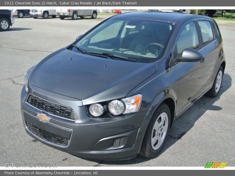 Cyber Gray Metallic / Jet Black/Dark Titanium 2013 Chevrolet Sonic LS Hatch