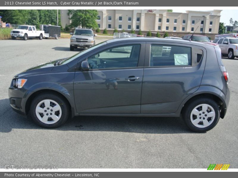 Cyber Gray Metallic / Jet Black/Dark Titanium 2013 Chevrolet Sonic LS Hatch