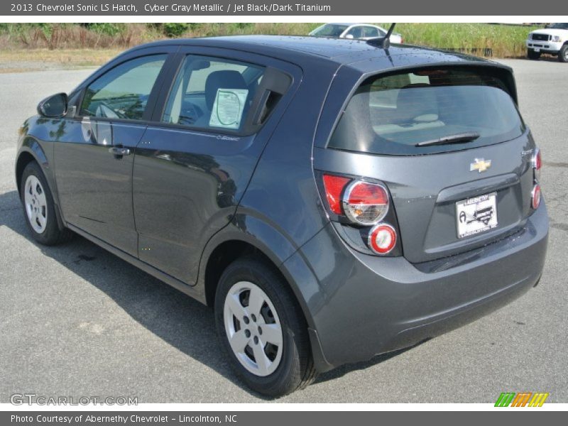 Cyber Gray Metallic / Jet Black/Dark Titanium 2013 Chevrolet Sonic LS Hatch