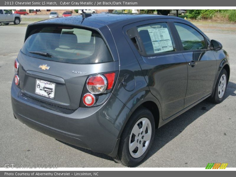 Cyber Gray Metallic / Jet Black/Dark Titanium 2013 Chevrolet Sonic LS Hatch