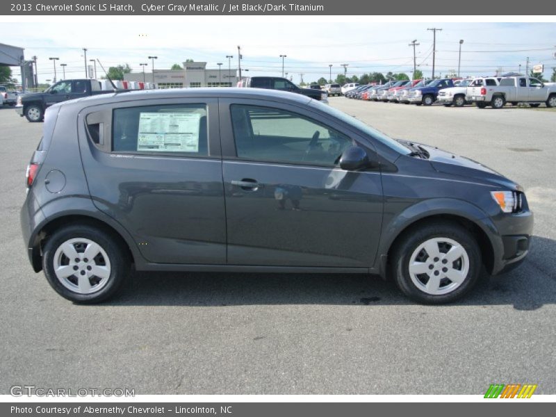 Cyber Gray Metallic / Jet Black/Dark Titanium 2013 Chevrolet Sonic LS Hatch