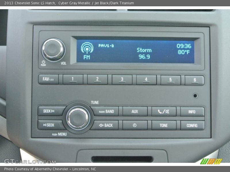 Cyber Gray Metallic / Jet Black/Dark Titanium 2013 Chevrolet Sonic LS Hatch