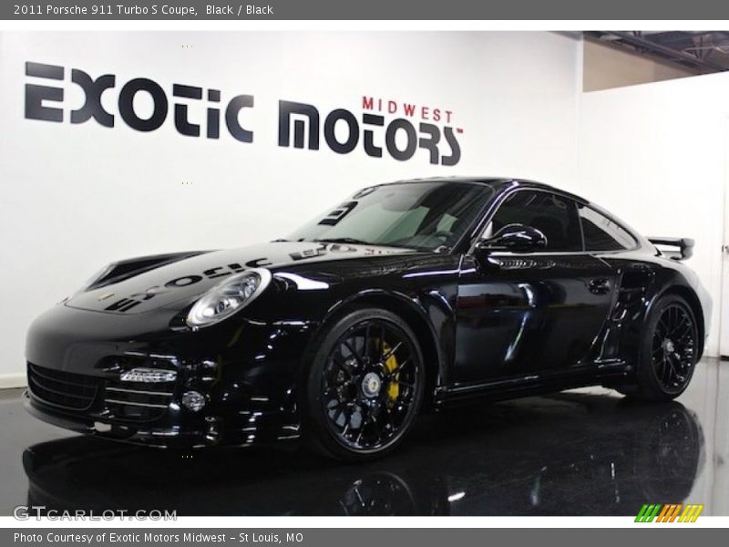 Black / Black 2011 Porsche 911 Turbo S Coupe