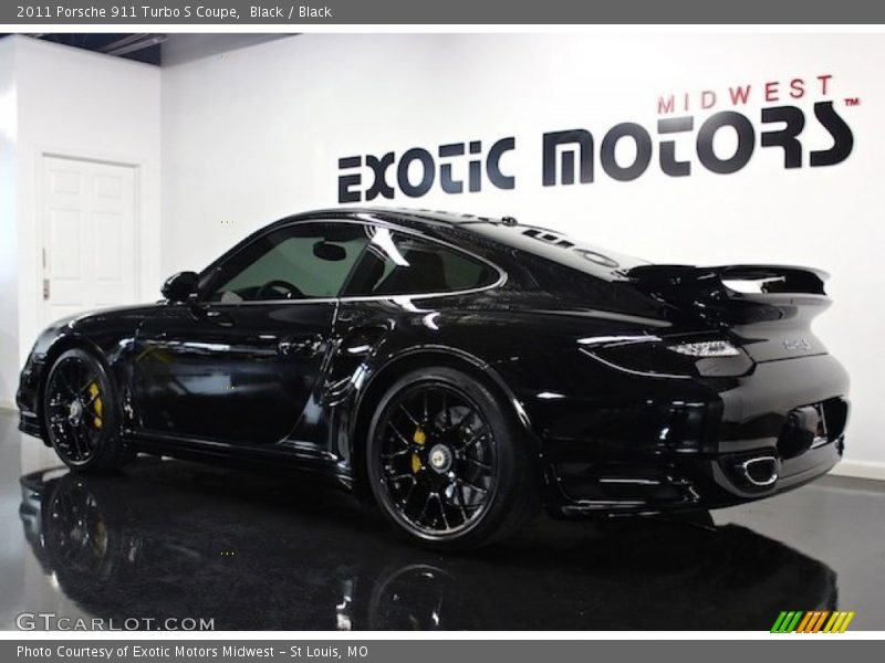 Black / Black 2011 Porsche 911 Turbo S Coupe