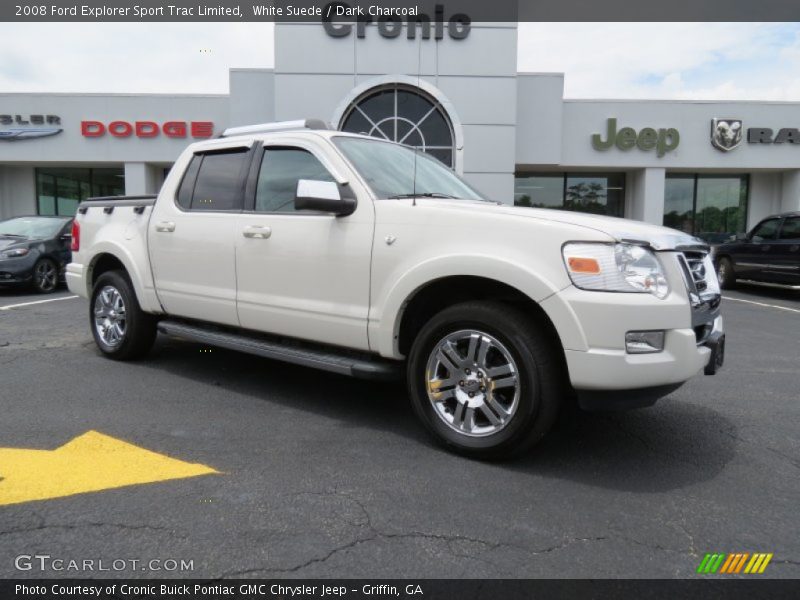 White Suede / Dark Charcoal 2008 Ford Explorer Sport Trac Limited
