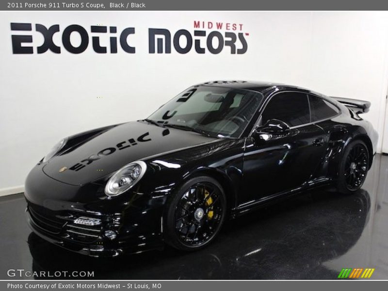 Black / Black 2011 Porsche 911 Turbo S Coupe
