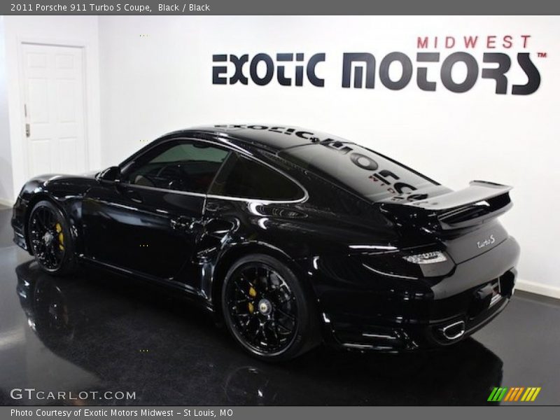 Black / Black 2011 Porsche 911 Turbo S Coupe