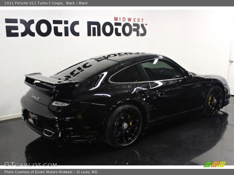 Black / Black 2011 Porsche 911 Turbo S Coupe