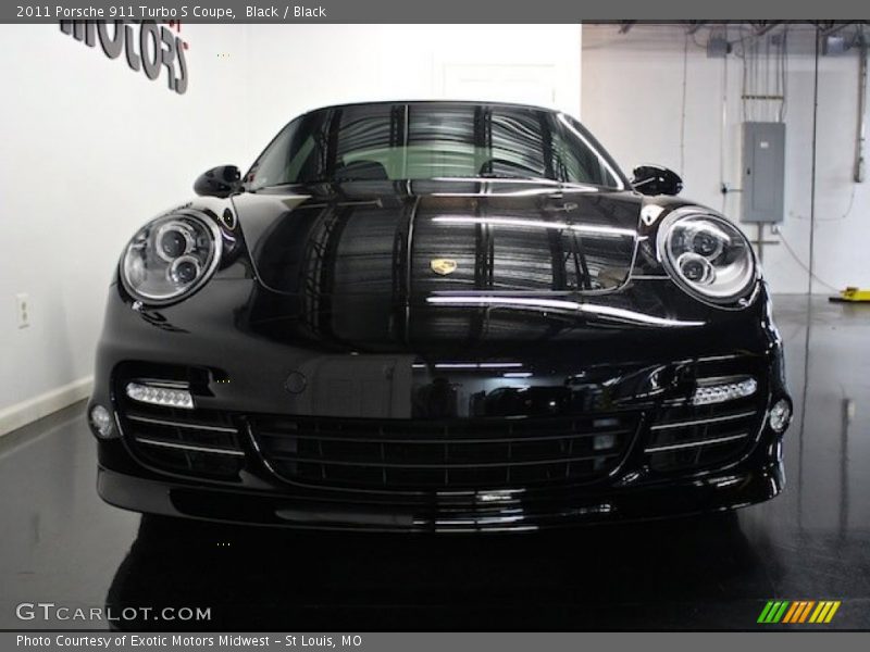 Black / Black 2011 Porsche 911 Turbo S Coupe