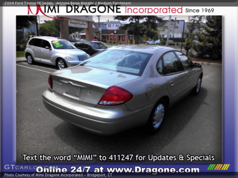 Arizona Beige Metallic / Medium Parchment 2004 Ford Taurus SE Sedan