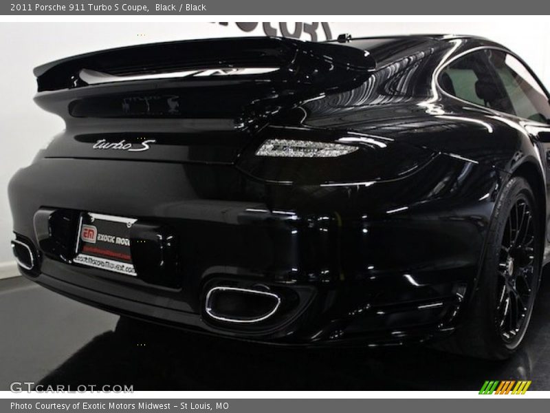 Black / Black 2011 Porsche 911 Turbo S Coupe