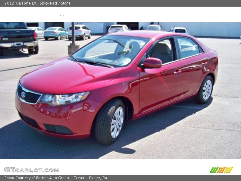 Spicy Red / Stone 2012 Kia Forte EX