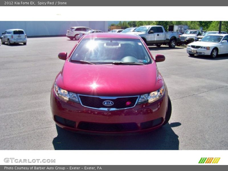 Spicy Red / Stone 2012 Kia Forte EX