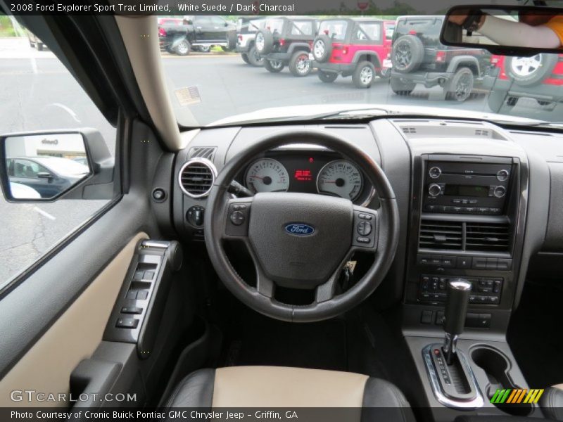 White Suede / Dark Charcoal 2008 Ford Explorer Sport Trac Limited